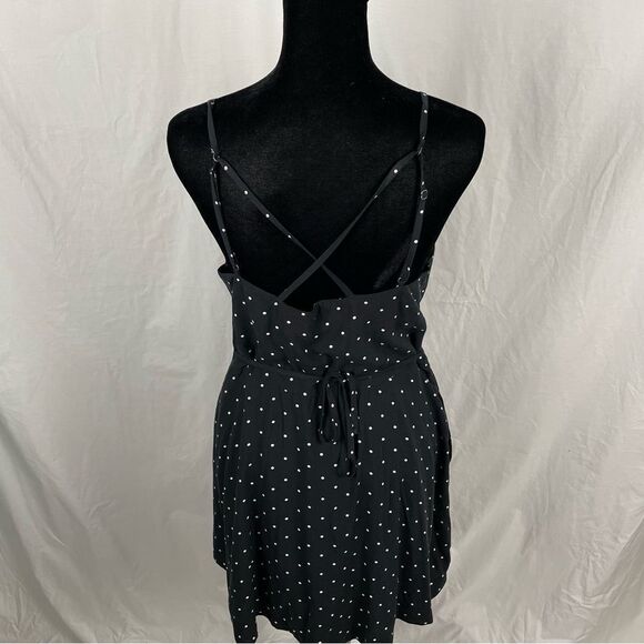 Abercrombie And Fitch Navy Blue Polka Dot Mini Dress - Women’s S - Picture 2 of 8